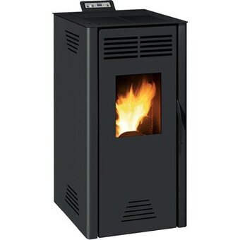 Stufa a pellet nuova adrano 7,3 kw nera