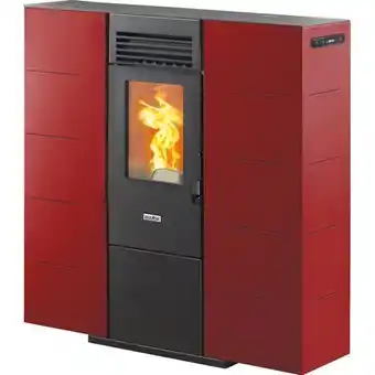 Ecofox stufa a pellet slim 6 6,14 kw bordeaux