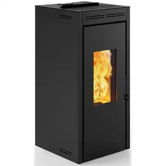 Stufa a pellet idro teramo 16,8 kw nera