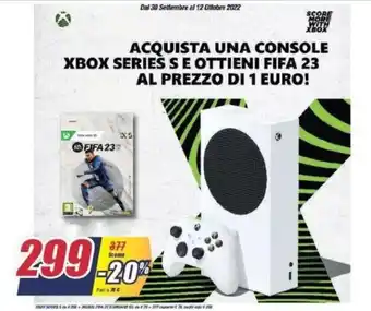 Acquista Una Console XBOX Series S E Ottieni Fifa 23 Al Prezzo di 1 Euro