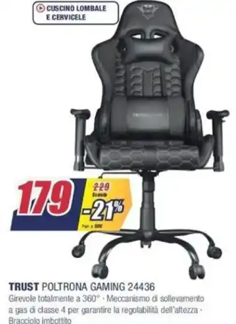 Trony Trust Poltrona Gaming 24436 offerta