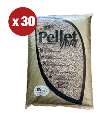 Eurobrico Promo 30 sacchi pellet 100% abete certificato en plus a1 - sacchi da 15 kg. offerta
