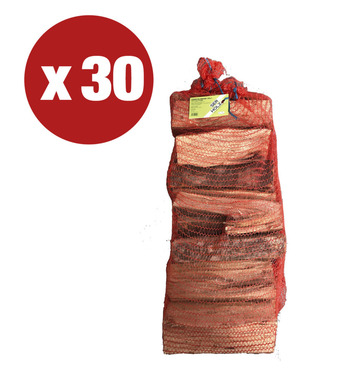 Eurobrico Promo 30 sacchi con rete legna faggio da ardere - 450 kg all'origine offerta