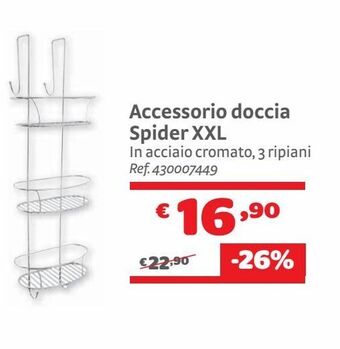 Accessorio doccia spider xxl