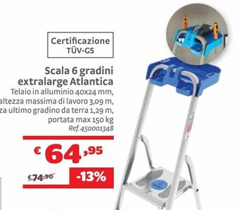 Bricocenter Scala 6 gradini extralarge atlantica offerta