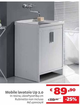 Bricocenter Mobile lavatoio up 2.0 offerta
