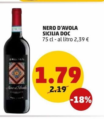 PENNY Nero d'avola sicilia doc offerta