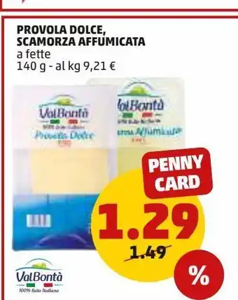PENNY Provola dolce, scamorza affumicata offerta
