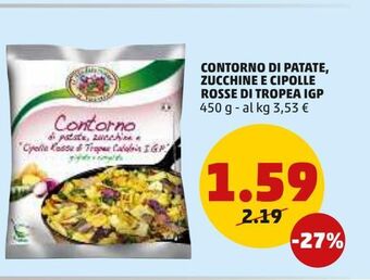PENNY Contorno di patate, zucchine e cipolle rosse di tropea igp offerta