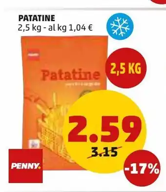 PENNY Patatine offerta