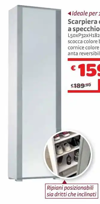 Bricocenter Scarpiera con anta a specchio offerta