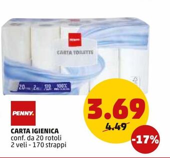 PENNY Carta igienica offerta