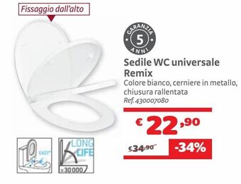 Bricocenter Sedile wc universale remix offerta