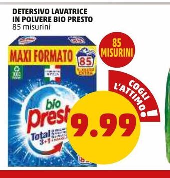 PENNY Detersivo lavatrice in polvere bio presto offerta