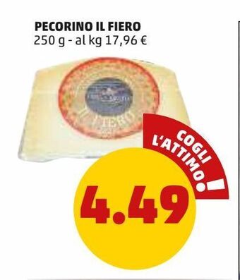 PENNY Pecorino il fiero offerta