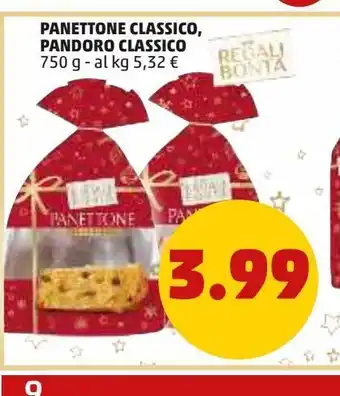 PENNY Panettone classico, pandoro classico offerta