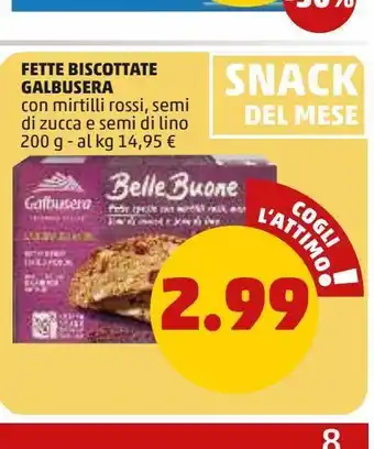 PENNY Fette biscottate galbusera offerta