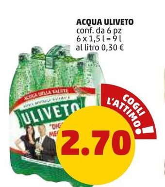 PENNY Acqua uliveto offerta