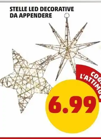 PENNY Stelle led decorative da appendere offerta