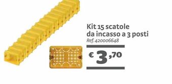 Kit 15 scatole da incasso a 3 posti