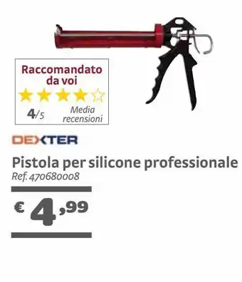 Bricocenter Pistola per silicone professionale offerta