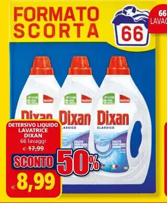 Il Gigante Detersivo liquido lavatrice dixan offerta
