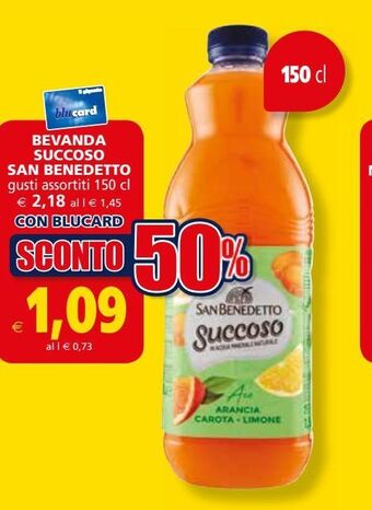 Il Gigante Bevanda succoso san benedetto offerta