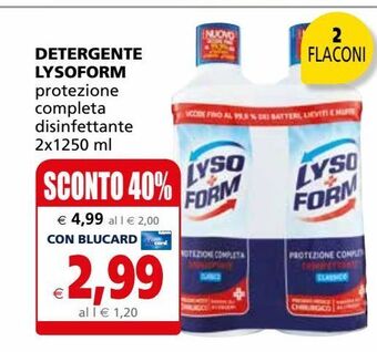 Il Gigante Detergente lysoform offerta