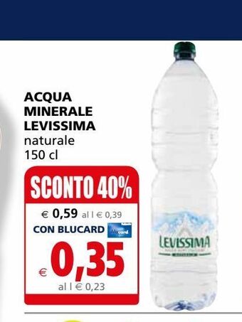 Il Gigante Acqua minerale levissima offerta