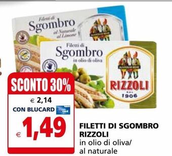 Il Gigante Filetti di sgombro rizzoli offerta