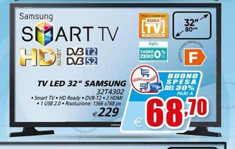 Il Gigante Tv led 32" samsung offerta