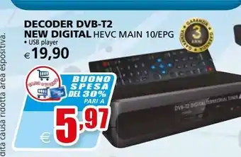 Decoder dvb-t2 new digital