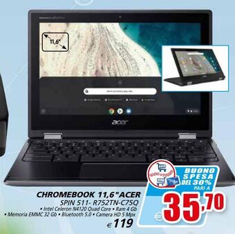 Il Gigante Chromebook 11,6" acer offerta