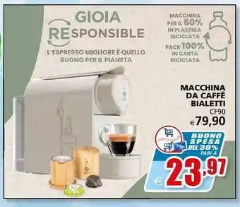 Il Gigante Macchina da caffè bialetti offerta