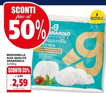 Il Gigante Mozzarella alta qualità granarolo offerta