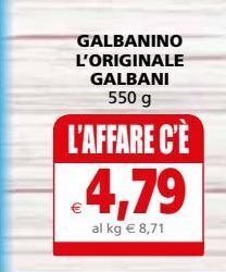 Il Gigante Galbanino l'originale galbani offerta