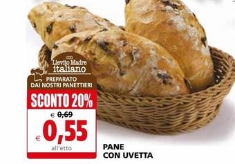 Il Gigante Pane con uvetta offerta