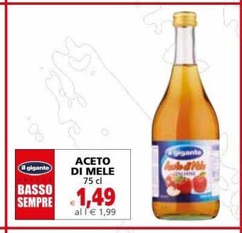 Il Gigante Aceto di mele offerta