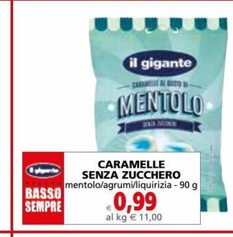 Il Gigante Caramelle senza zucchero offerta