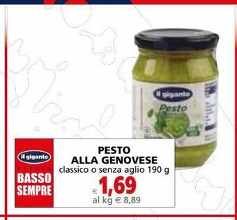 Il Gigante Pesto alla genovese offerta