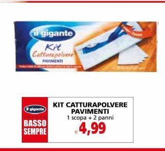 Il Gigante Kit catturapolvere pavimenti offerta