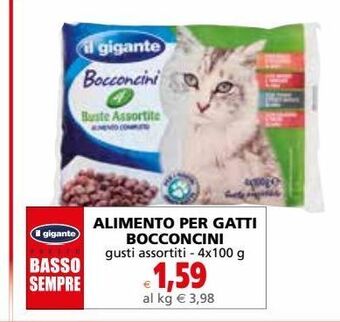 Il Gigante Alimento per gatti bocconcini offerta