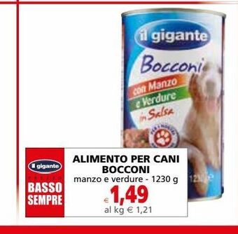 Il Gigante Alimento per cani bocconi offerta