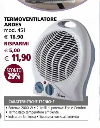 Il Gigante Termoventilatore ardes offerta