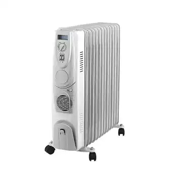 Bion radiatore ad olio turboventilato 11 elementi, stufa elettrica 2500 w, 52x22xh.66