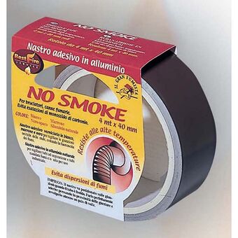 Best fire service nastro adesivo no smoke, mt 4x40 mm, marrone