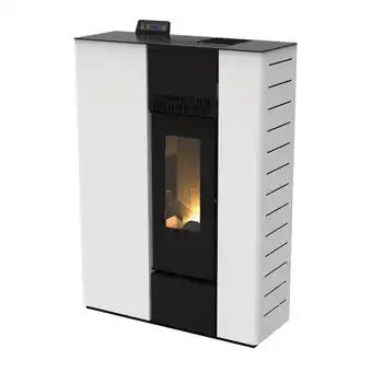 Leroy Merlin Stufa a pellet canalizzata palmas 10.3 kw bianco offerta