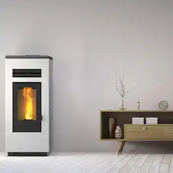 Leroy Merlin Stufa a pellet ventilata luna 12 kw bianco offerta