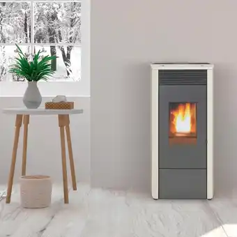 Leroy Merlin Stufa pellet idro elledi platinum hydro 10.2 10 kw bianco offerta