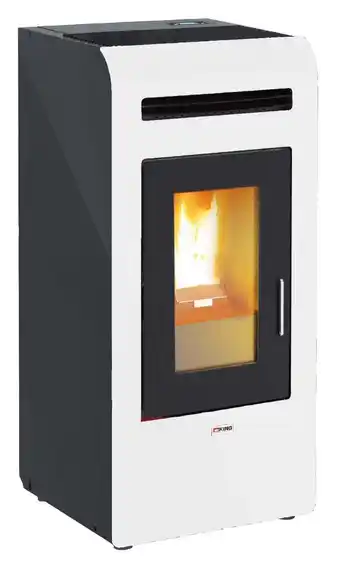 Leroy Merlin Stufa pellet king 16 canal. kw15,5 bianca offerta